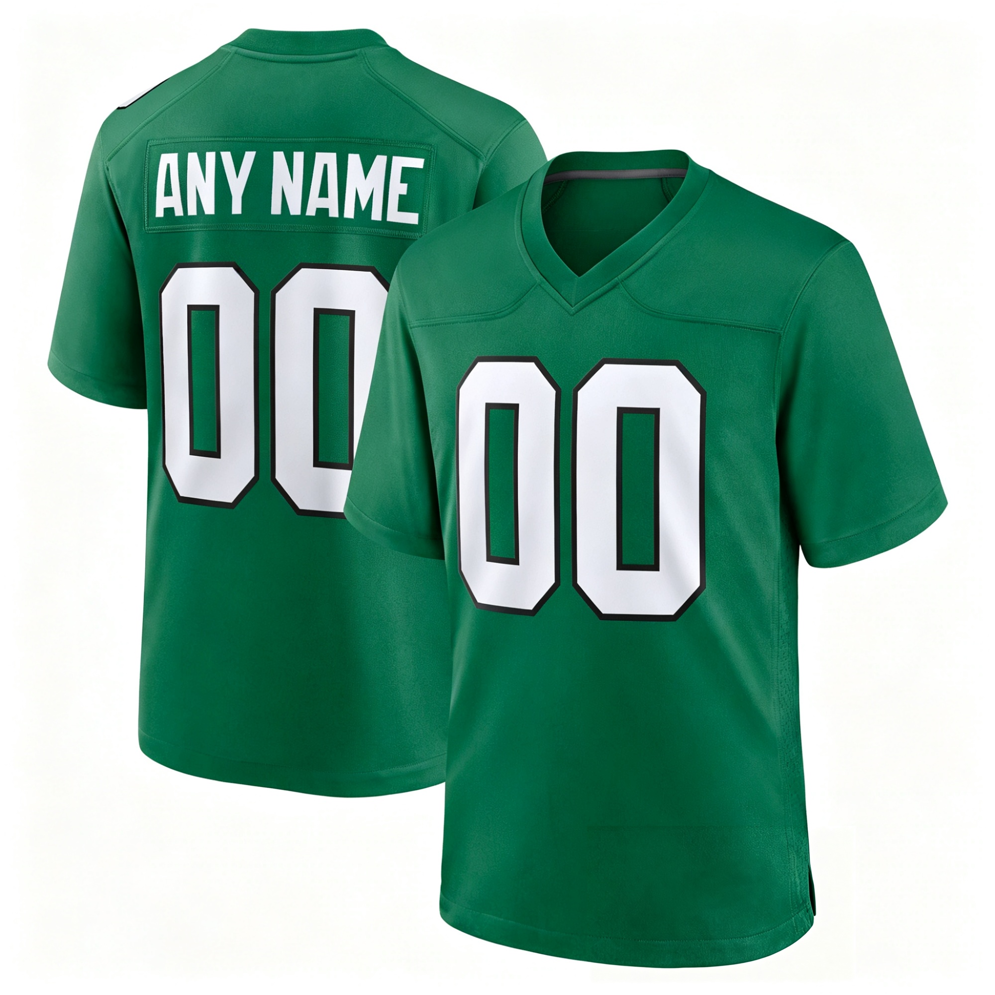 Men's Custom Kelly Green Jersey