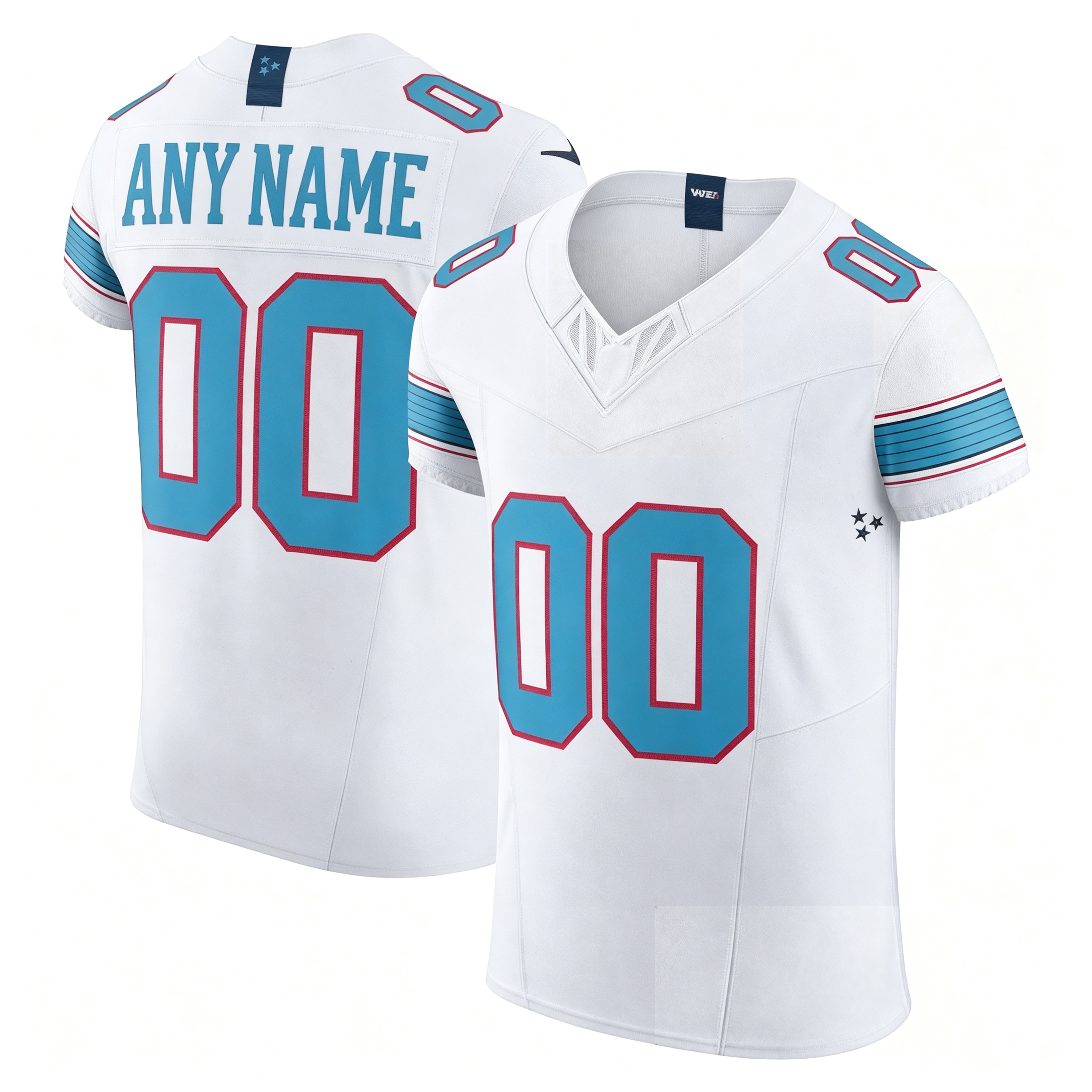 Men's Custom White Vapor Jersey