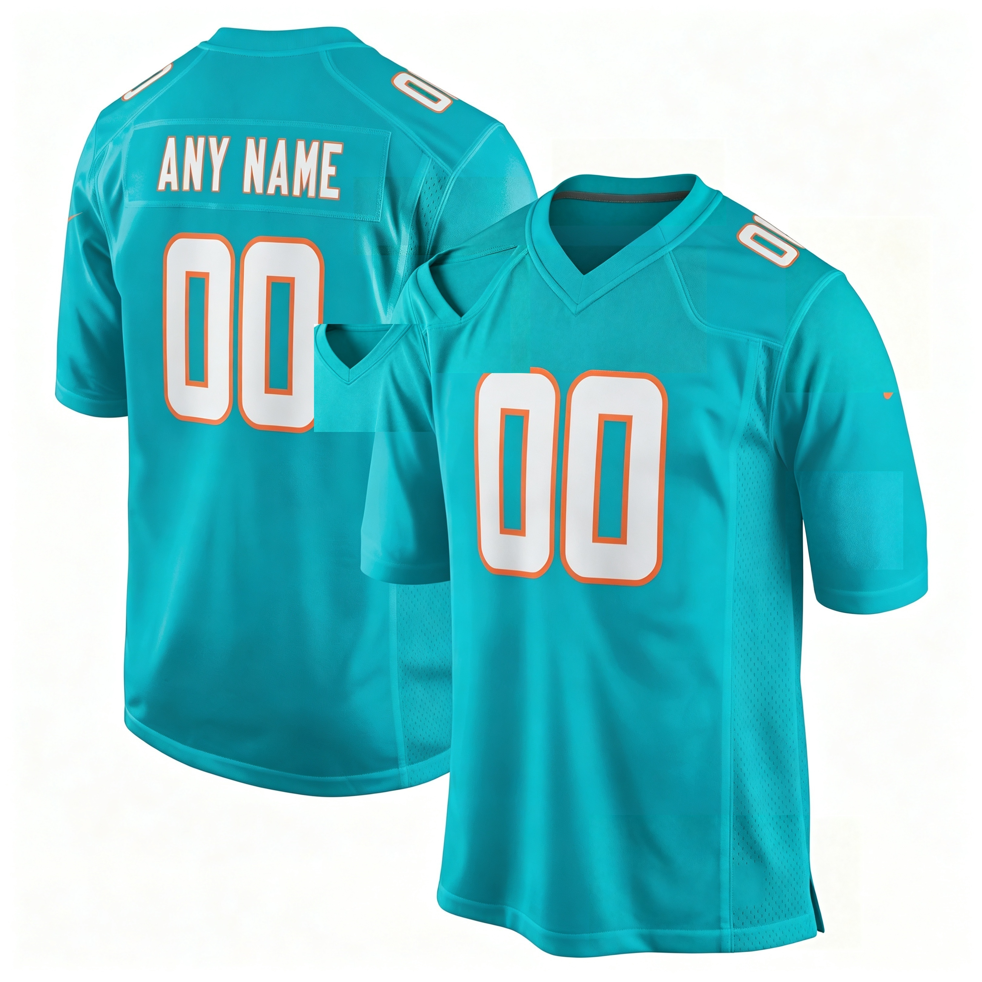 Men's Custom Aqua Jersey