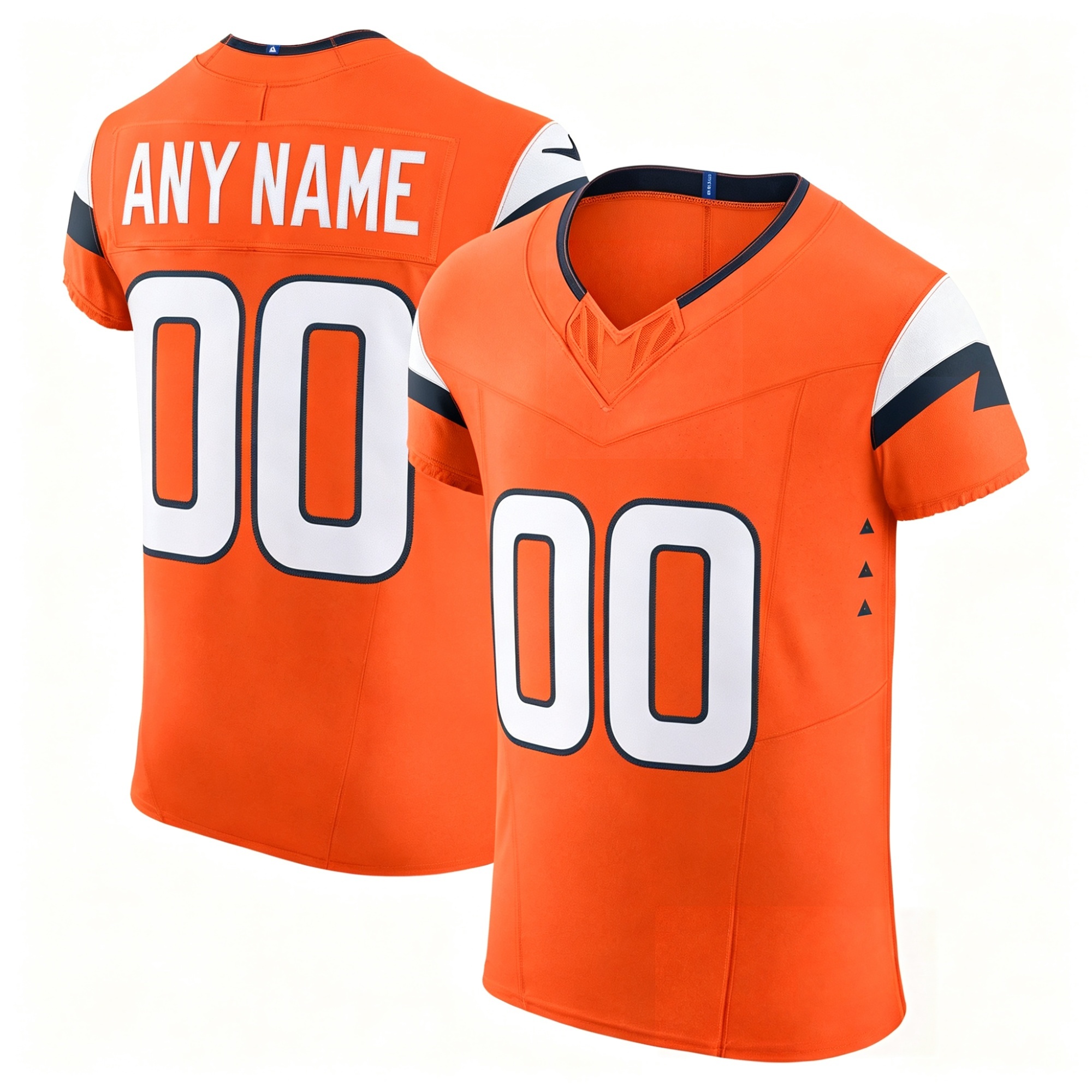 Men's Custom Orange Vapor Jersey