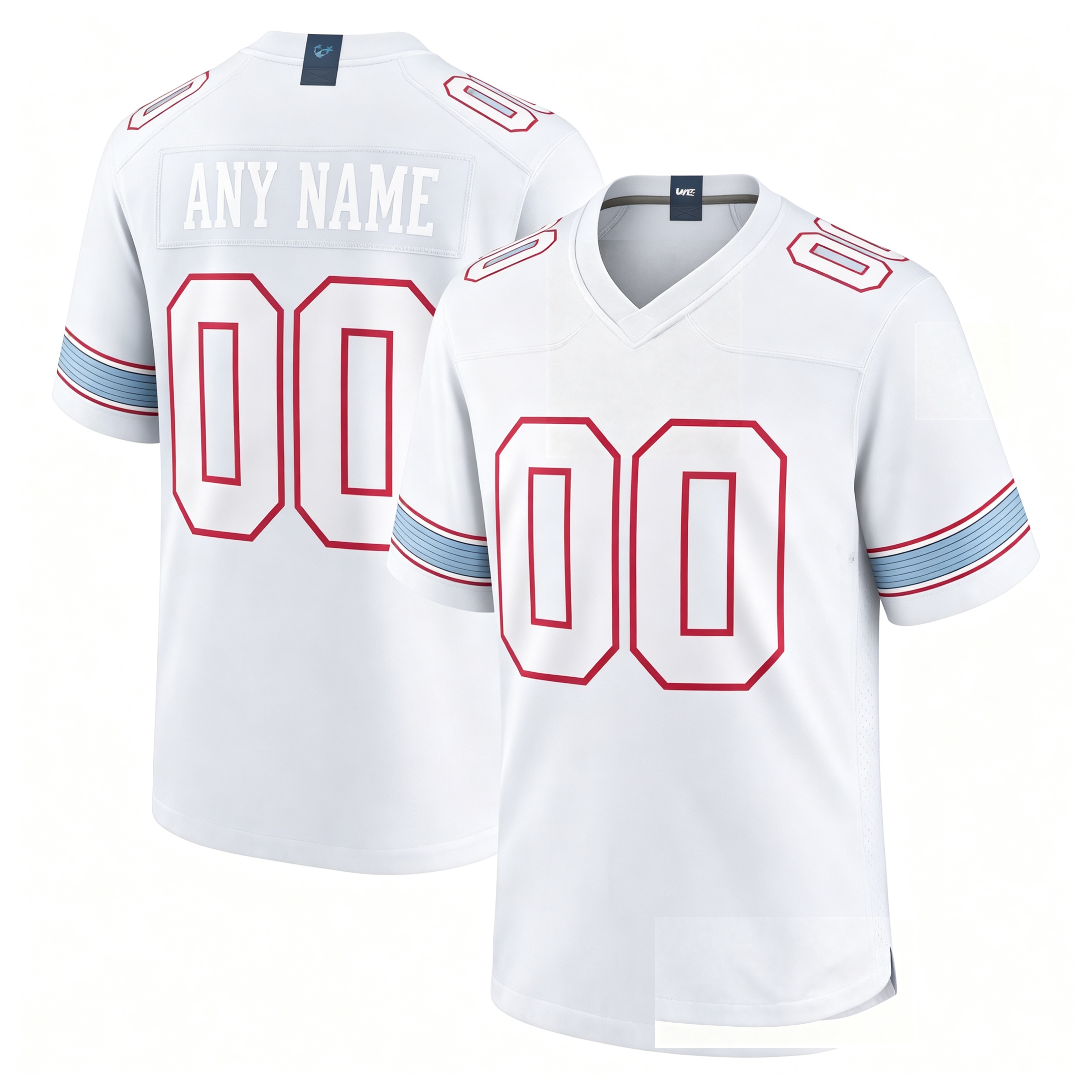 Men's Custom Light Blue Jersey