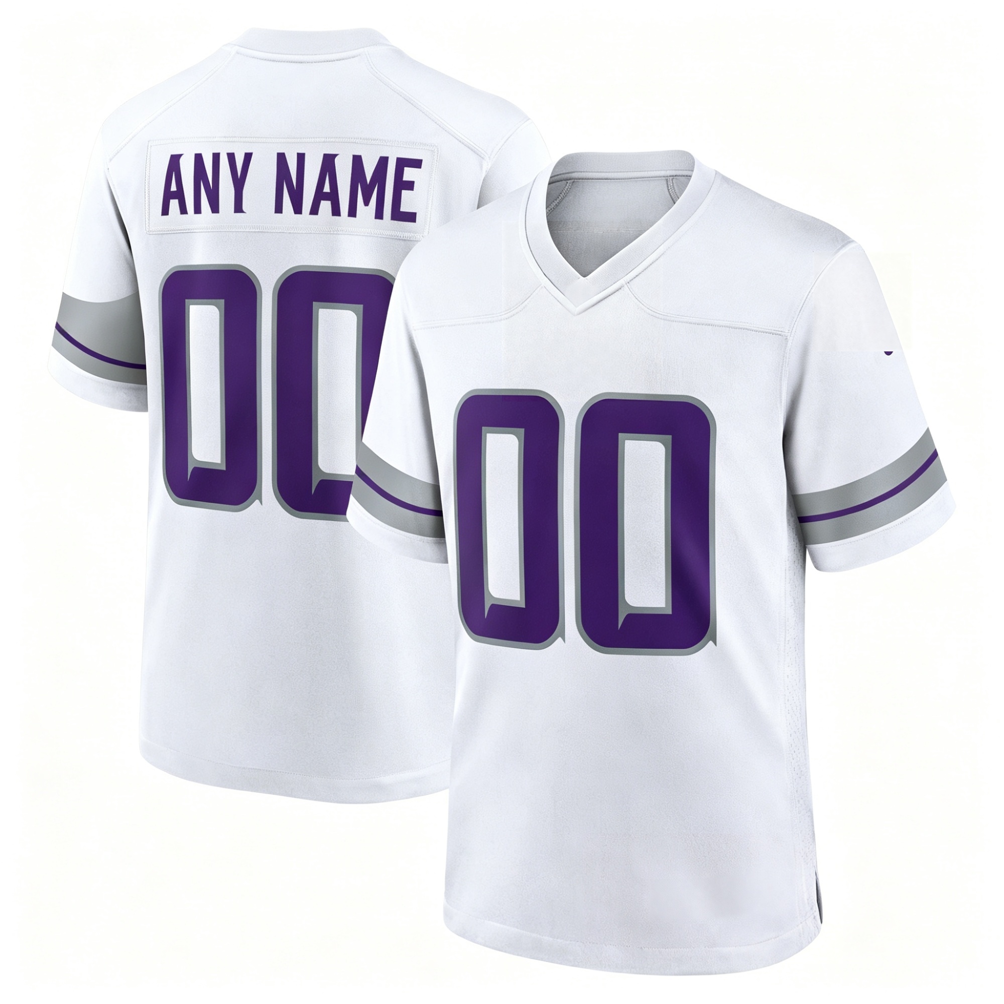 Men's Custom White Jersey